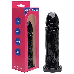 Pênis De Borracha Maciço 17 X 4cm Kgel