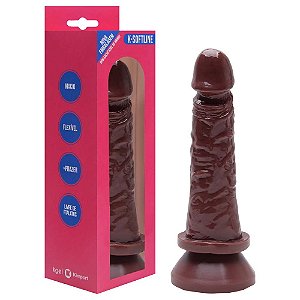 Pênis De Borracha Com Ventosa 17,5 X 3,8cm Kgel