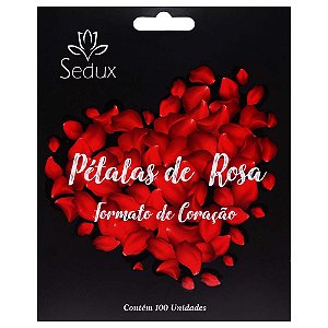 Pétalas De Rosa Formato Coração 100 Unidades Sedux