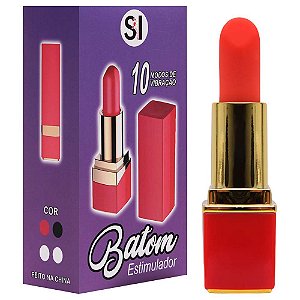 Batom 10 Vibrações Toque Macio Sexy Import