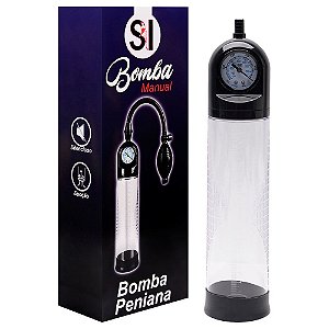 Bomba Peniana Pera Medidor De Pressão Sexy Import