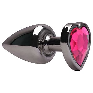 Plug Anal P Coração Unique Fumê Abs La Pimienta