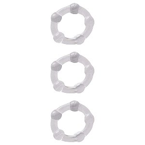 Kit Anel Peniano 3 Unidades 3,7cm Sexy Import