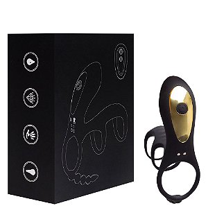 Anel Peniano Estimulador Clitóris 10 Pulsações Plug Vipmix