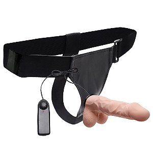 Cinta Com Pênis Realístico Vibrador Multivelocidades Vipmix