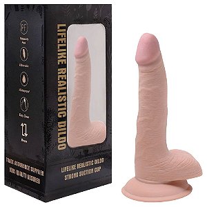 Pênis Realístico Borracha Ventosa 18 X 3,2cm Vipmix