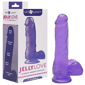 Pênis Realístico Em Jelly Ventosa 17,7 X 3,6cm Vipmix