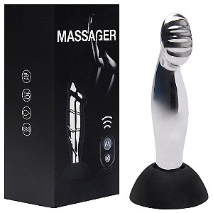 Plug Anal Metal 10 Vibrações Controle Remoto Vipmix