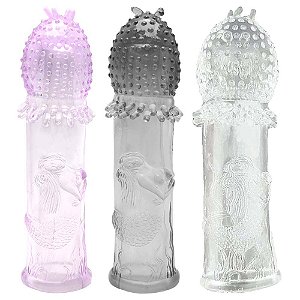 Capa Peniana Texturizada Estimuladora Sereia Sexy Import
