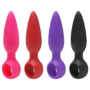 Plug Anal Cônico Base Dedal Diversão Ao Cubo