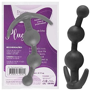 Plug Anal Escalonado Esfera Diversão Ao Cubo