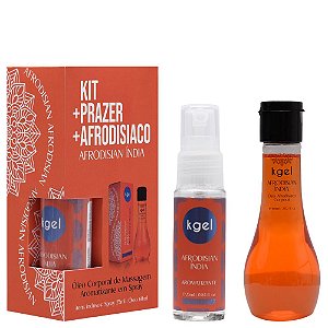 Kit Prazer Afrodisíaco óleo E Aromatizador Kgel
