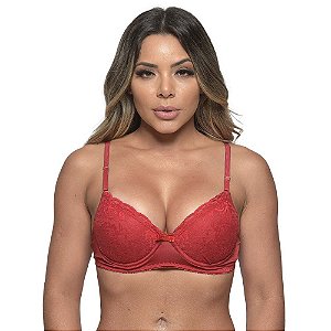 Sutiã 1/2 Taça Microfibra Com Renda Diras