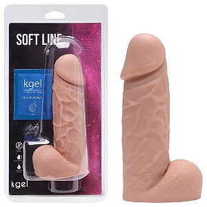 Pênis De Borracha Maciço 18,5 X 5cm Kgel