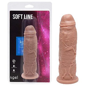 Pênis De Borracha Maciço 20,5 X 4,5cm Kgel
