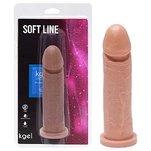 Pênis De Borracha Maciço 19,5 X 4cm Kgel