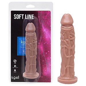 Pênis De Borracha Maciço 18,5 X 3,5cm Kgel