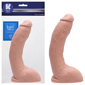 Pênis De Borracha Maciço 22,5 X 4,8cm Kgel