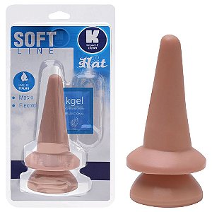 Plug Anal Maciço Com Ventosa 14cm Kgel