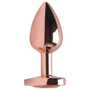 Plug Anal Coração Laranja 7 X 2,8cm Sexy Import