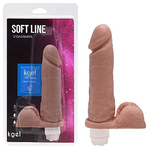Pênis Vibrador Multivelocidade 18,5 X 4,5cm Kgel