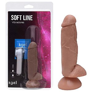 Pênis Vibrador Controle Externo 18,5 X 4,5cm Kgel