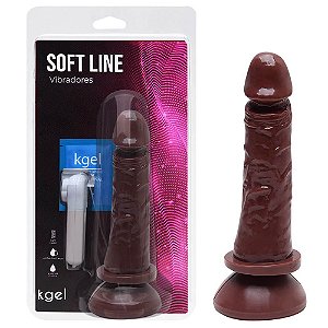 Pênis Vibrador Controle Externo 17,5 X 3,8cm Kgel