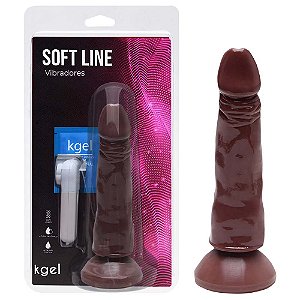 Pênis Vibrador Controle Externo 18 X 4cm Kgel