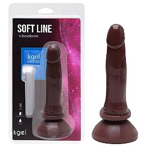 Pênis Vibrador Controle Externo 13,5 X 3,3cm Kgel