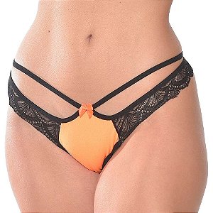 Calcinha Personalizável Detalhe Renda Yaffa