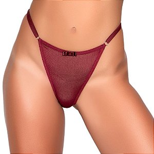 Calcinha Fio Personalizável Em Tule Yaffa