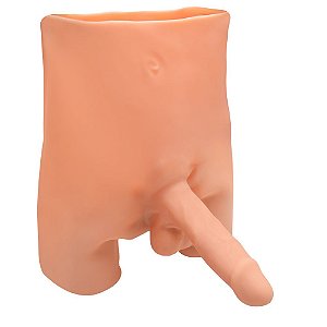 Short Cinta Com Pênis Maciço Cyber 19 X 5cm Yaffa