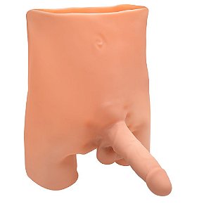 Short Cinta Com Pênis Maciço Cyber 17 X 5cm Yaffa