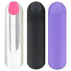 Power Bullet Recarregável Com 10 Vibrações Vipmix