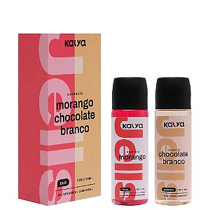Gel Hot Duo Morango E Chocolate Branco Kalya
