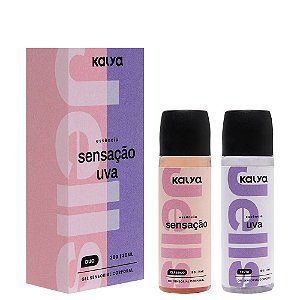 Gel Hot Duo Sensação E Uva Kalya
