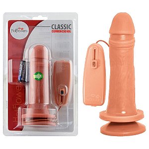 Pênis Vibrador Externo 16,5 X 4cm Hot Flowers