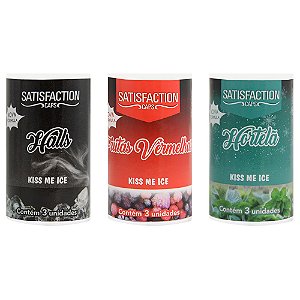 Bolinha Beijável Kiss Me Ice 03 Unidades Satisfaction