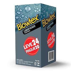 Preservativo Tradicional Lubrificado 24 Unidades Blowtex