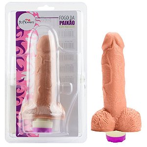 Pênis Vibrador Interno 13 X 3,7cm Hot Flowers