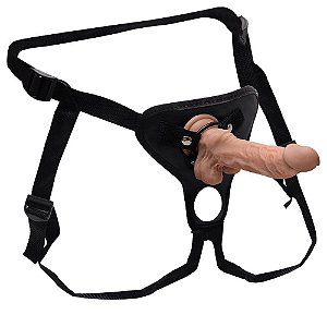 Cinta Com Capa Peniana Mars Dildo 19,5 X 4cm Vipmix