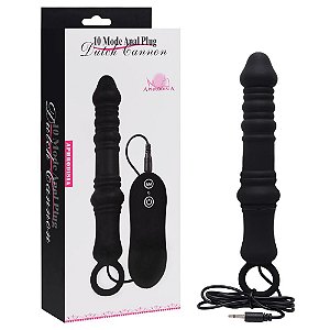 Plug Anal Silicone 10 Vibrações Dutch Cannon Vipmix
