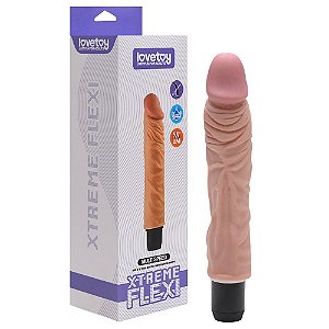 Pênis Realístico Articulado Vibrador Lovetoy Flexi Vipmix