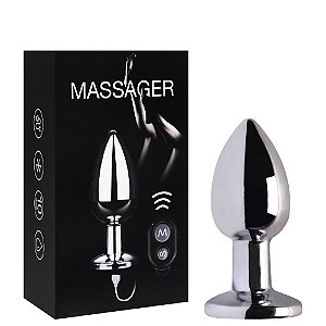 Plug Anal Metal 10 Vibrações Controle Remoto Vipmix