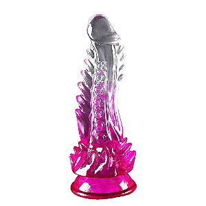 Dildo Transparente Com Rosa Godzilla Sexy Import