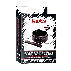 Coleira Estirante E Guia Bondage Fetish Lovetoy Vipmix