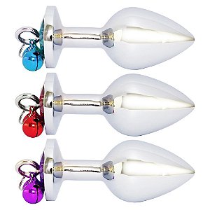 Plug M Em Aço Sino E Corrente Sexy Import