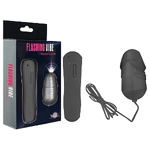 Bullet 7 Vibrações Flashing Glans Sexy Import