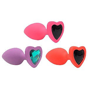 Plug Anal Coração Silicone Tamanho P Sexy Import