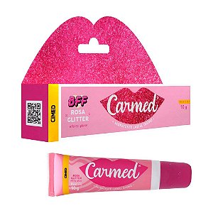 Carmed Bff Rosa Glitter Efeito Gloss 10g Cimed
